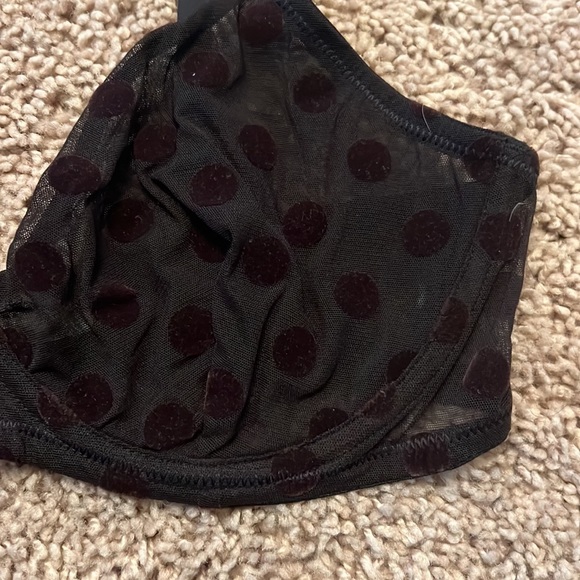 J CREW | Sheer Polka Dot Bra Size 34D - Picture 2 of 4